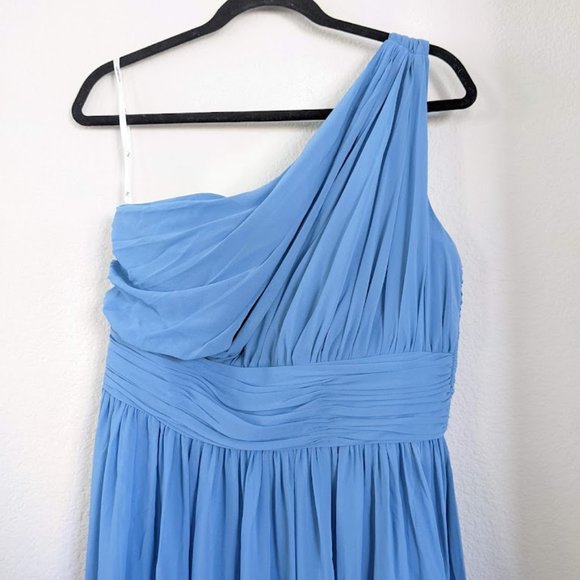AW Grace Bridesmaid Prom Formal Special Occasion Wedding Guest Dress, 12, Blue - Picture 6 of 10